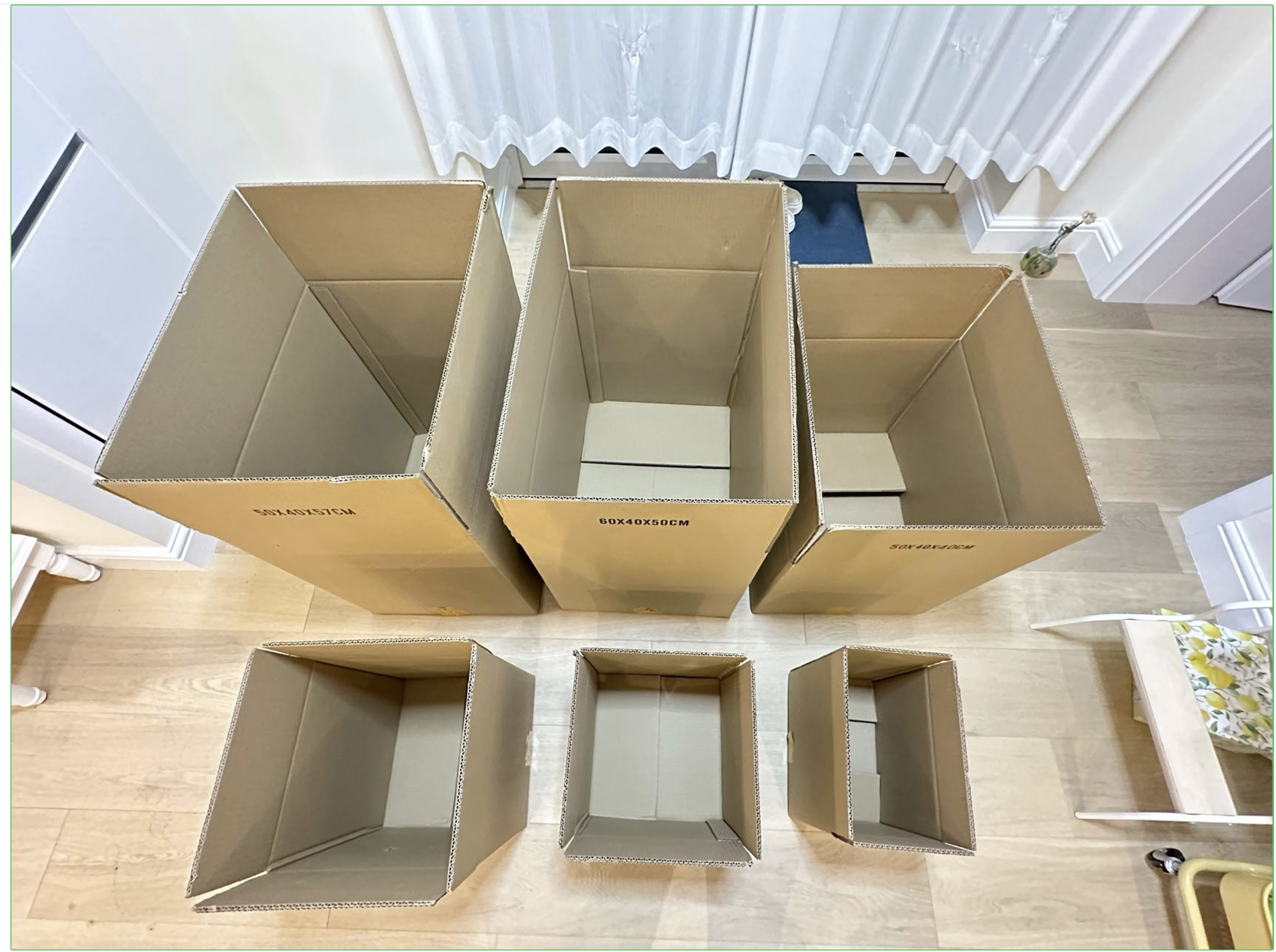 搬家纸箱准备示意
